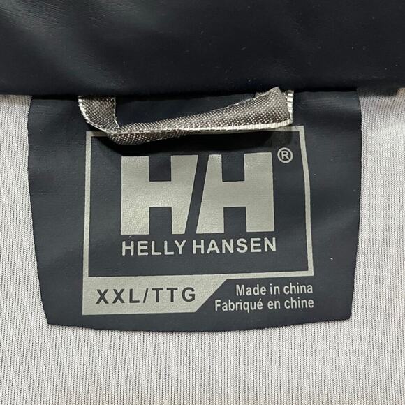 Helly Hansen Voss Men's Rain Jacket Blue XXL Packable Hood Adjustable - Picture 9 of 11